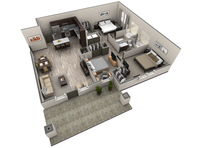 Unit 2042 2030 floor plan